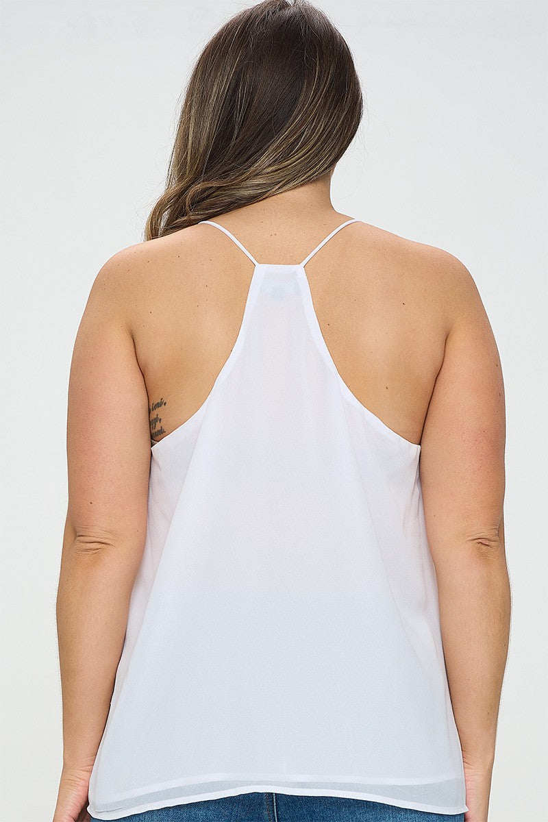 Junior Plus Relax Fit Racerback Blouse