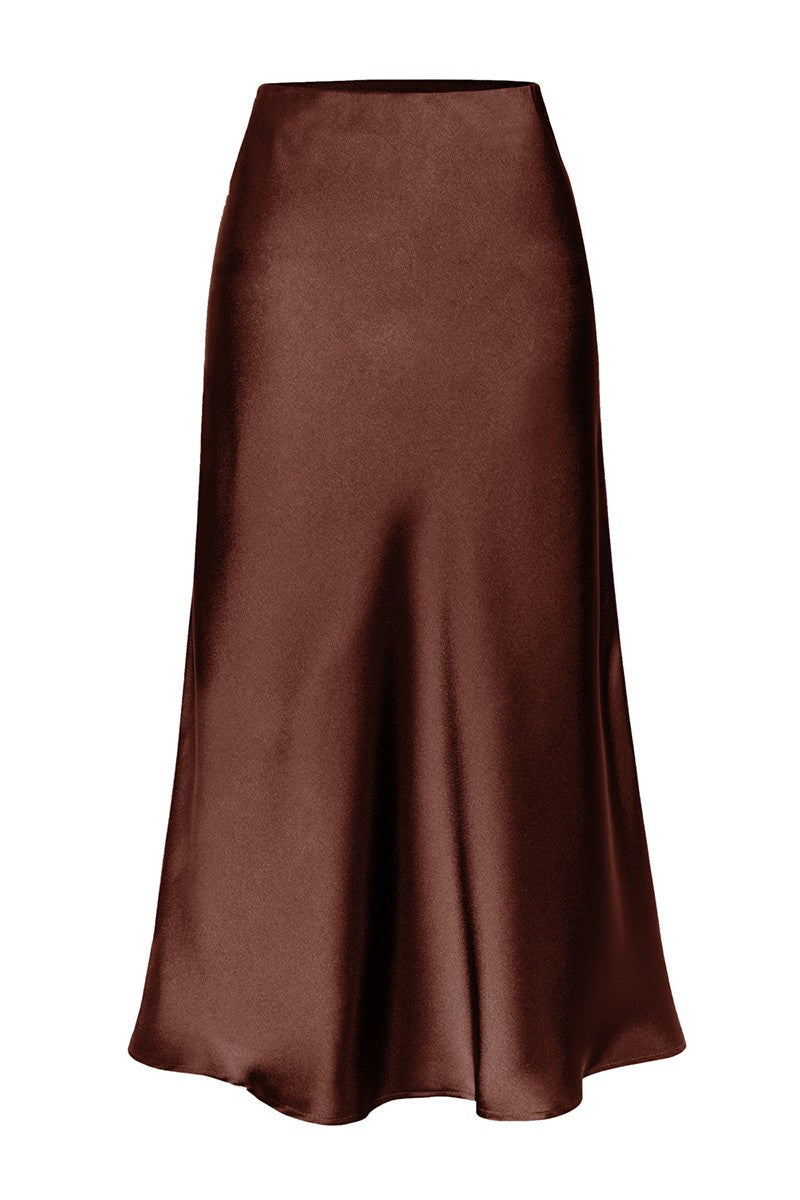 Elegant Flowy Midi Skirt