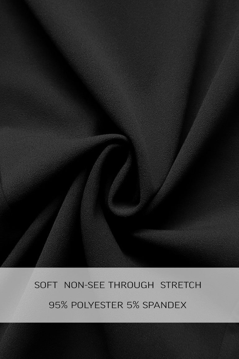 Ribbon One Shoulder Knit Jumpsuit