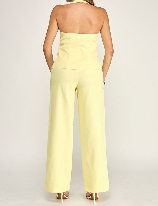 Butter Yellow pants set