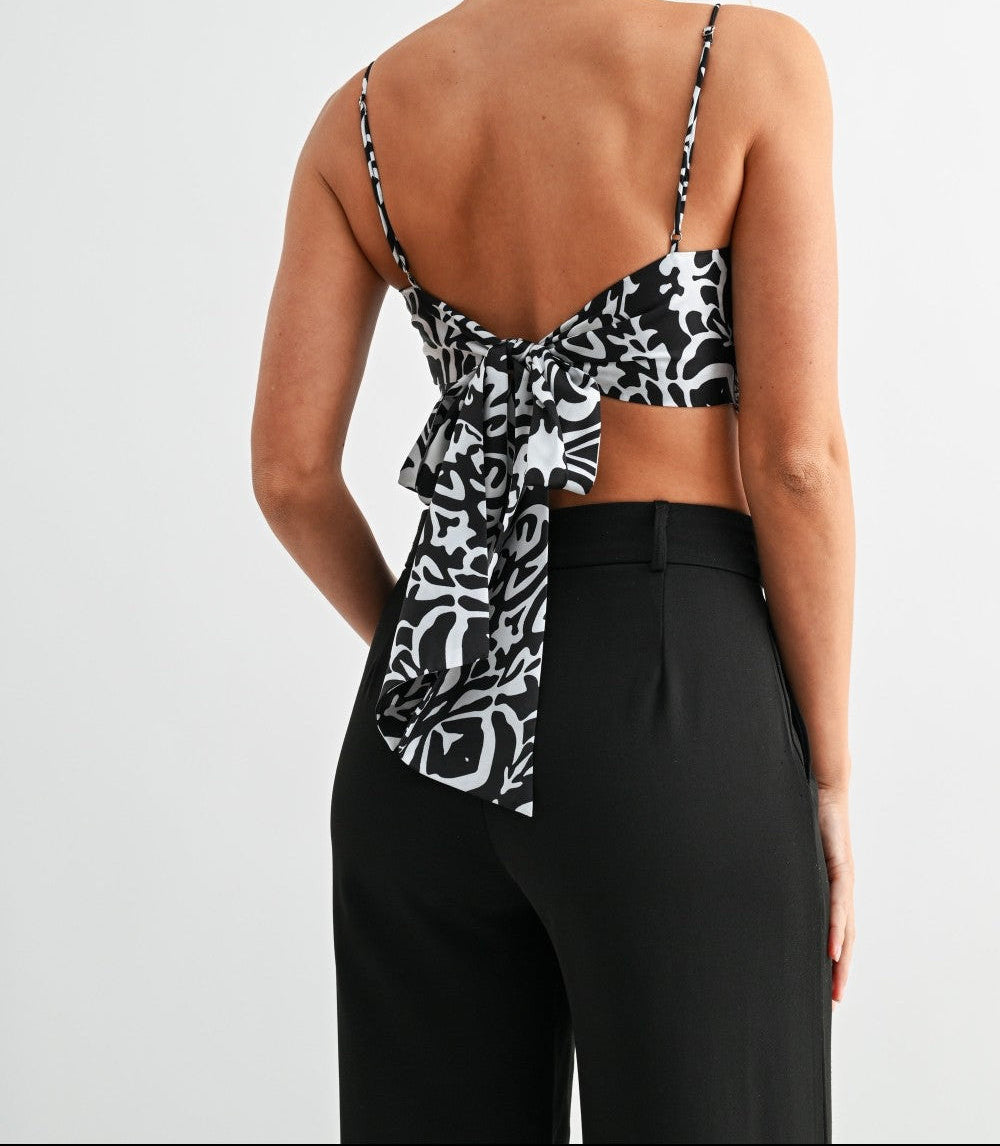 Ornate Scarf Hem Cami Top