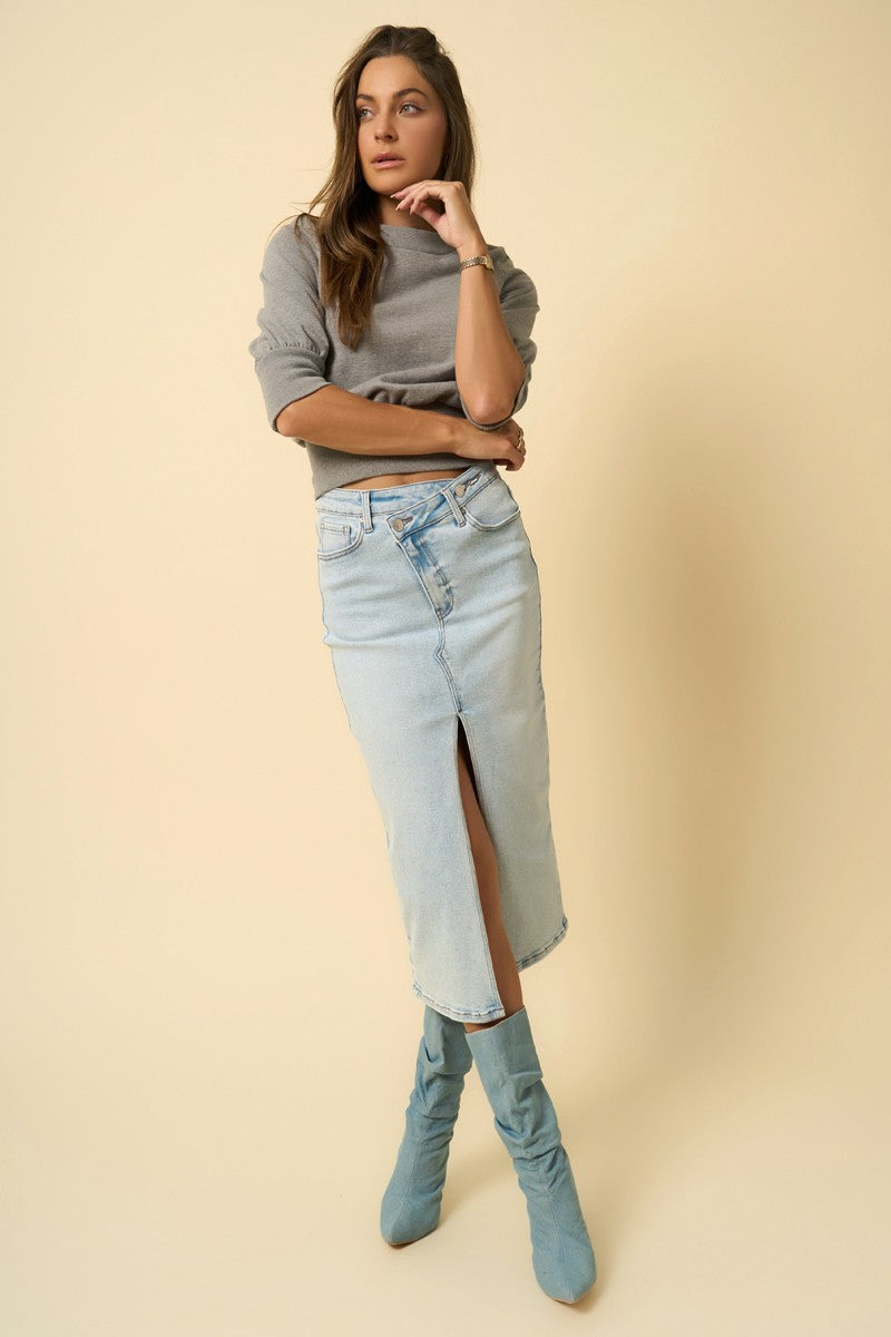 Crossover Midi Skirt