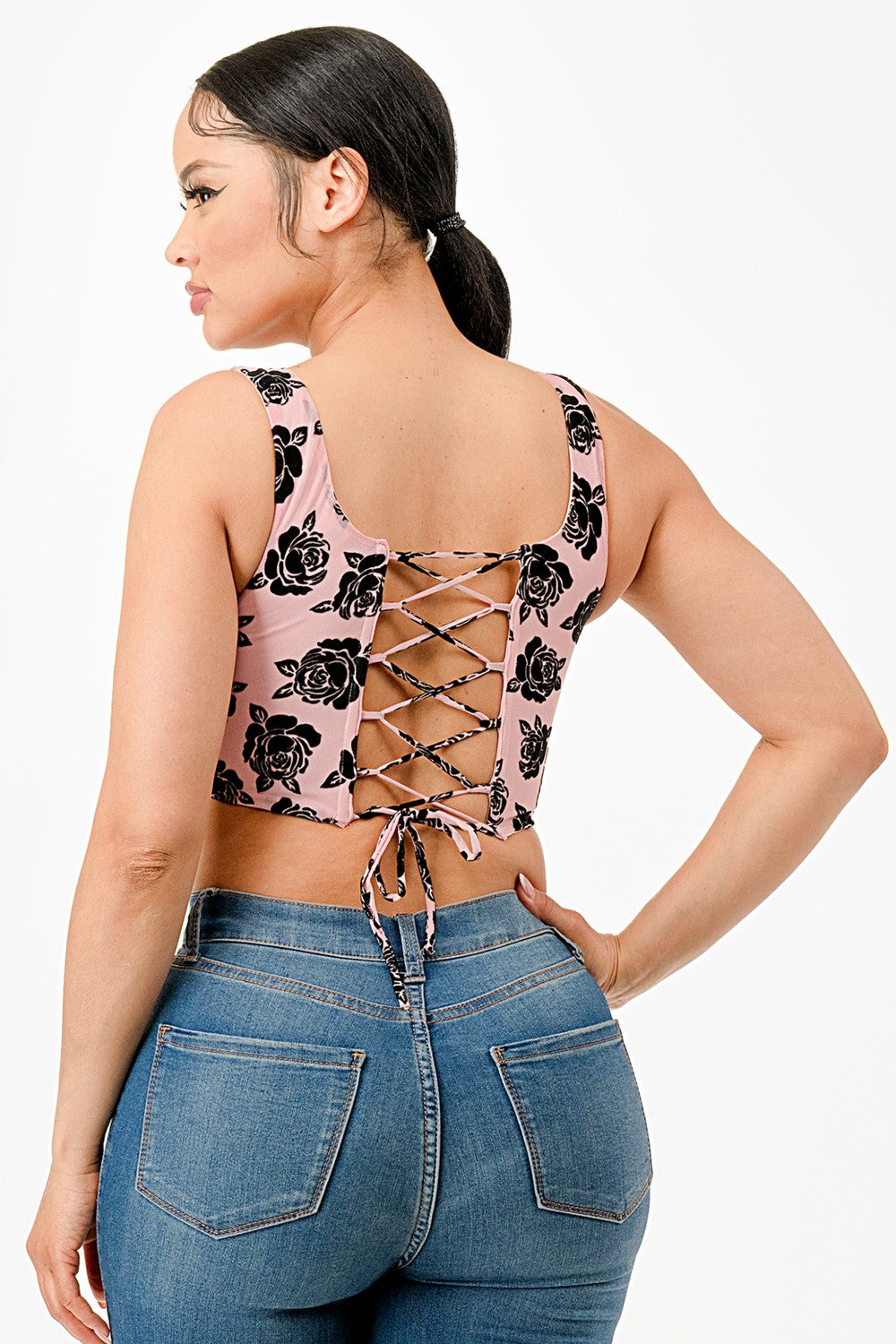 Back Lace Up Corset Top