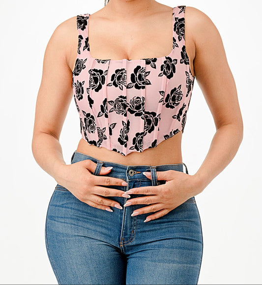 Back Lace Up Corset Top