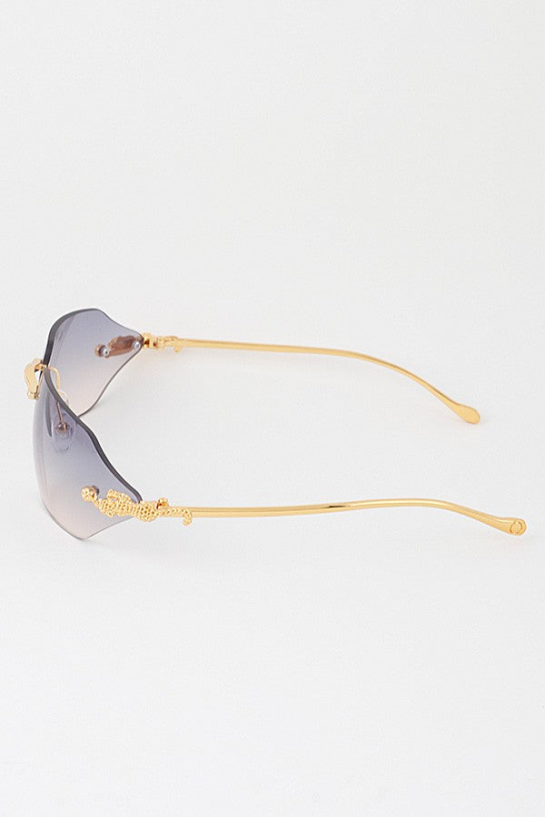 Chasing Cheetah Curved Sunglasses