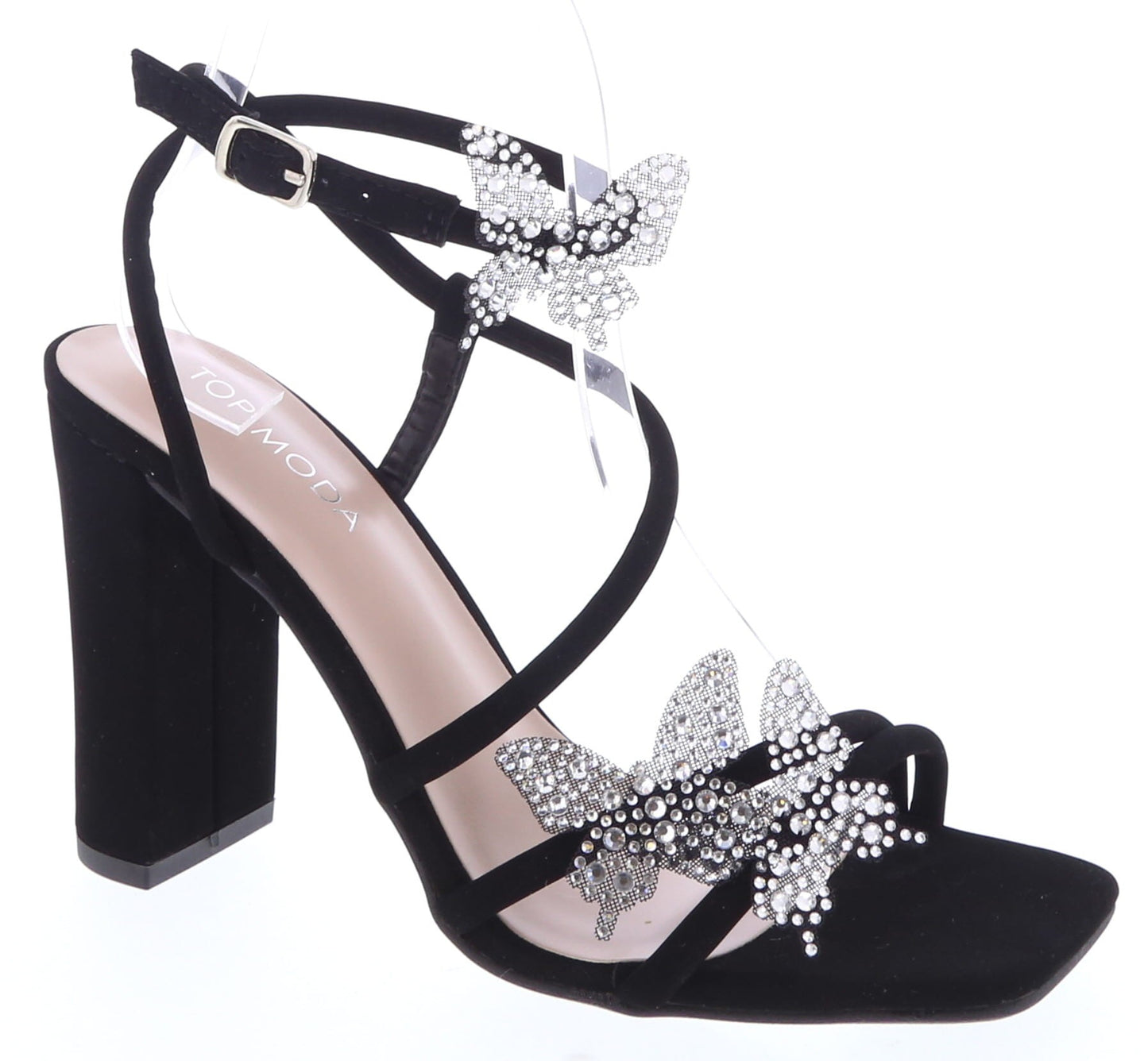 Womens Rhinestone Butterfly