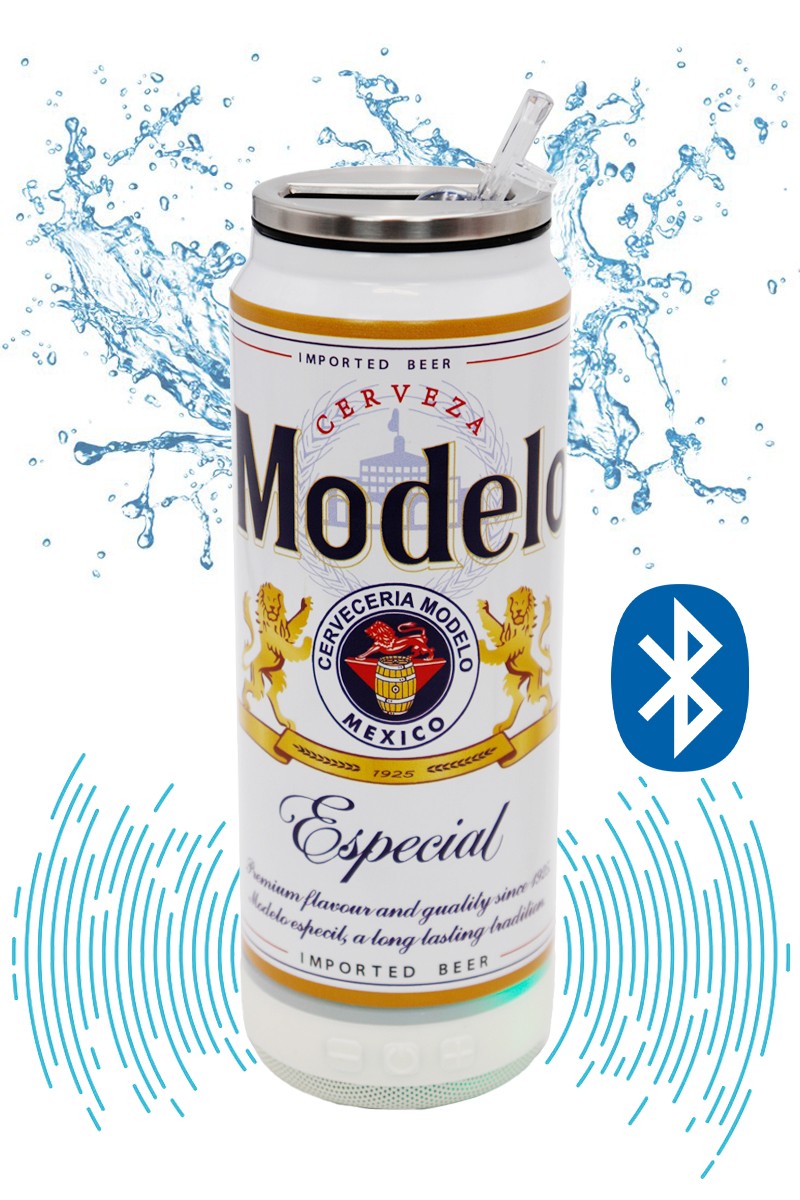 Modelo Beer Can Tumbler With Bluetooth Speaker