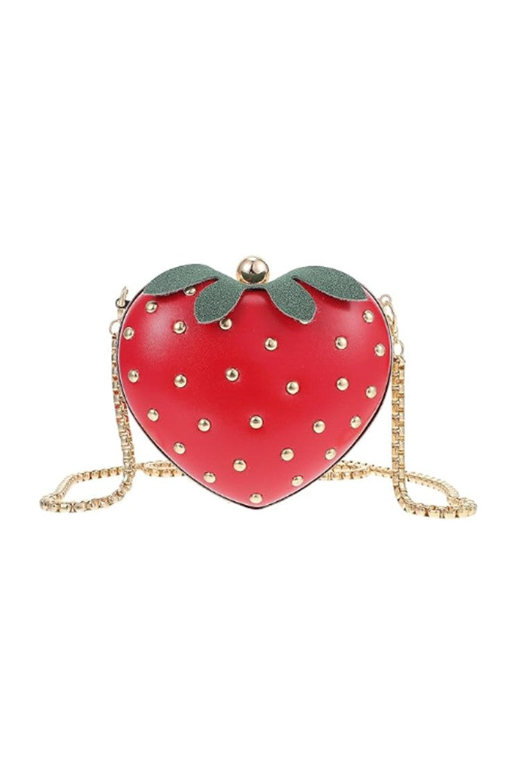 Strawberry Mini Box Clutch Bag