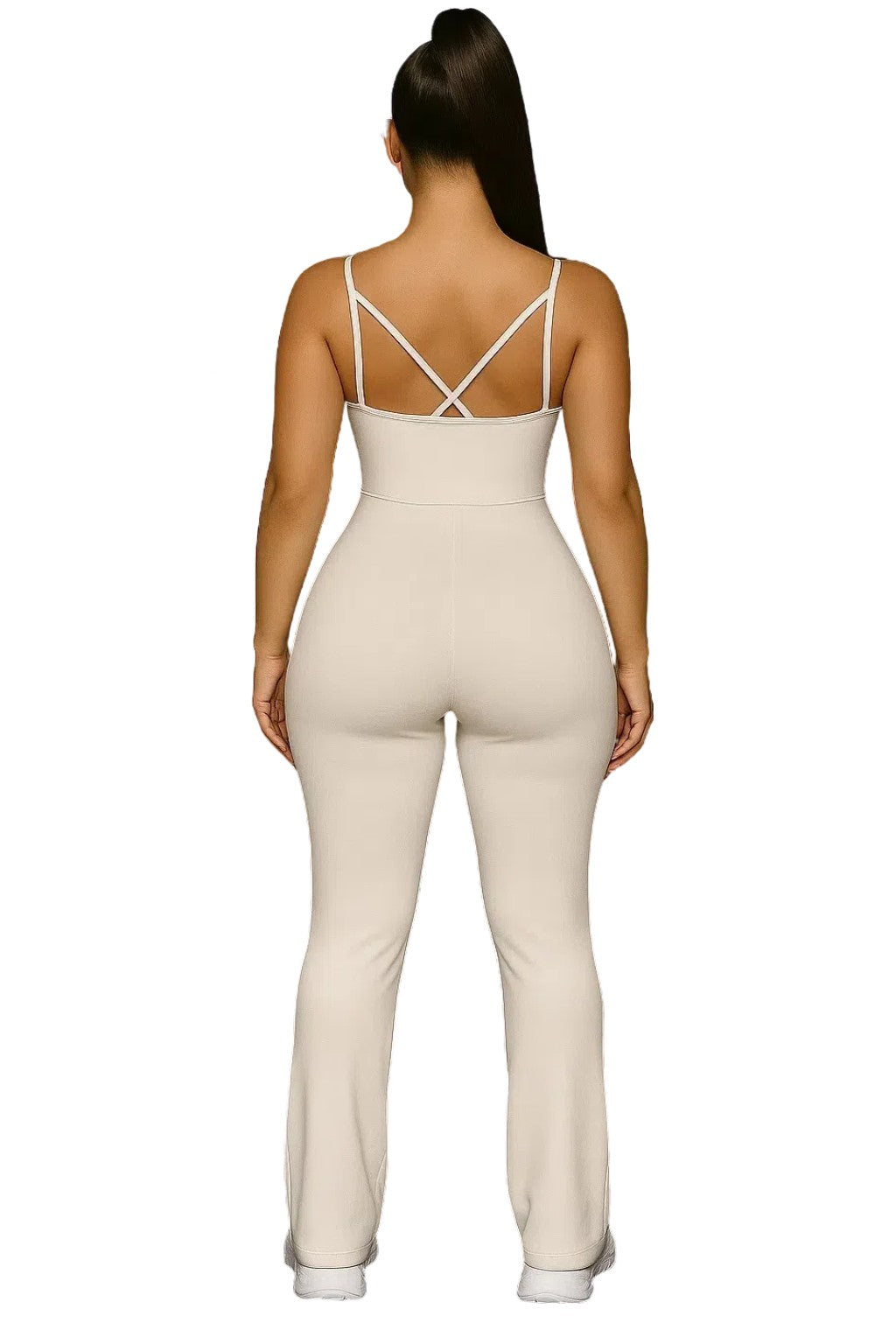 Strappy Back Flare Jumpsuits