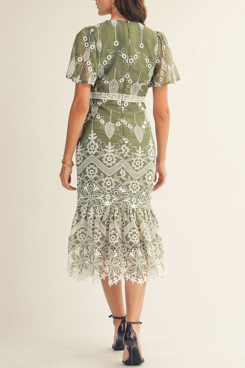 olive midi dress