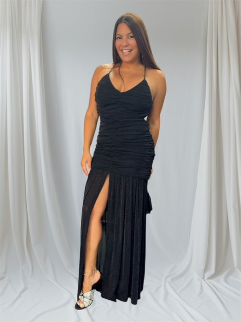 Glitter Me Sheer Maxi Prom Dress